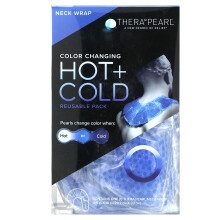 TheraPearl, Kleurveranderende Warm + Koud Herbruikbare Pak, Halsdoek, 1 Wrap