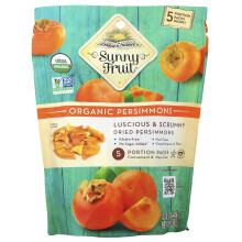 Sunny Fruit, Organic Suszona Persimona, 5 Poreczek, 0,7 oz (20 g) Każdy