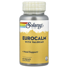 Eurocalm con Valeriana di Solaray, 60 VegCaps