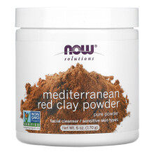 NOW Foods, Solutions, Medelhavsk Röd Ler Powder, 6 oz (170 g)