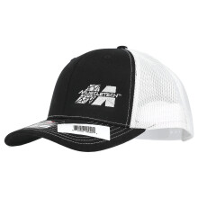 MuscleTech, Gorra de Trucker Snapback, Negro/Blanco, 1 Conteo