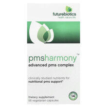 Futurebiotics, PMSHarmoni, Avanceret PMS-Kompleks, 56 Vegetariske Kapsler