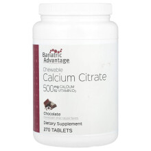 Bariatric Advantage, Tabletki Calcium Citrate, Czekoladowe, 270 Tabletek