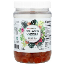 Gominolas de Colágeno con Biotina y Zinc de Vitamatic, Limón, 240 Gominolas