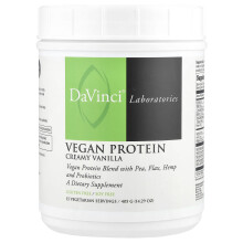DaVinci Laboratories, Vegansk Protein, Mjuk Vanilla, 14,29 oz (405 g)