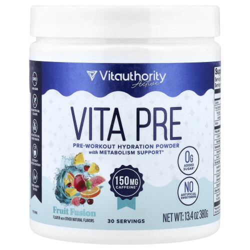 Vitauthority, Active, Vita Προ, Προετοιμαστική Υδρατομήωση Πώder, Φρούτα Συγχώνευσης, 13.4 oz (380 g)