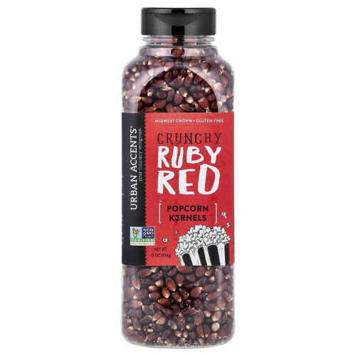 Urban Accents, Popcorn Kernen, Crunchy Ruby Red, 16 oz (454 g)