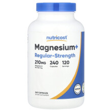 Nutricost, Magnesium+, Normsterkte, 240 Capsules (105 mg per Capsule)