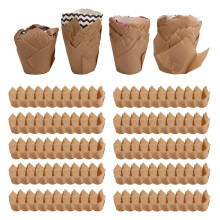 200 Pezzi Tulip Cupcake Liner Pirottini Carta Cupcake e Muffin Pirottini per Matrimoni e Compleanni