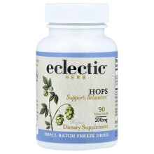 Eclectic Herb, Frosen Tørret, Humle, 200 mg, 90 Veg Caps