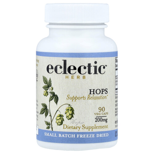 Eclectic Herb, Φυσιολογημένη Γηραντική, Hops, 200 mg, 90 Veg Caps