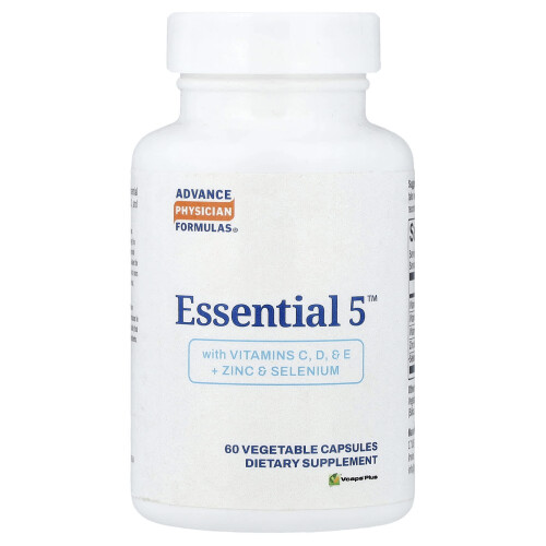 Advance Physician Formulas, Essential 5 Με Βιταμίνες C, D, & E + Σελήνιο & Σελήνιο, 60 Φυτικά Κپسούλες