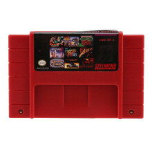 for SFC/SNES Super Game Card Snes Game Card 100 in One Red Shell Snes Cartridge