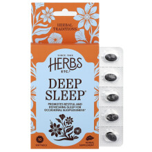 Herbs Etc., Deep Sleep, 10 Zachte Gelatinecapsules