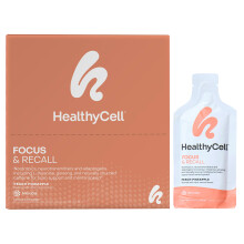 HealthyCell, Fokus & Minne, Peach Pineapple, 30 Gel Pack, 0.84 fl oz (25 ml) Varje