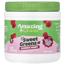 Amazing Grass, Sweet Greens, Summer Berry, 5,29 oz (150 g)