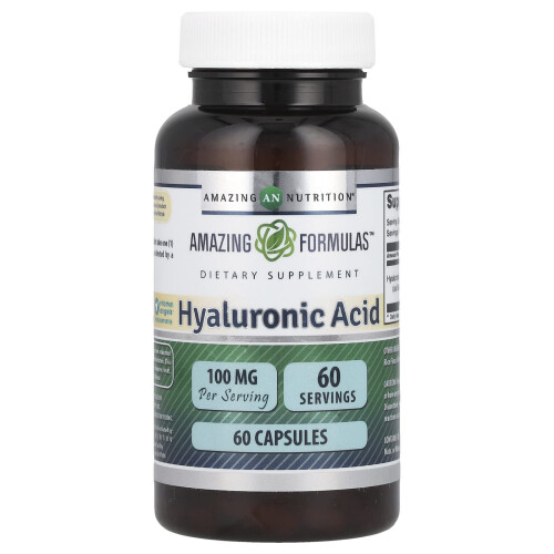 Amazing Nutrition, Υαλουρονικό Οξύ, 100 mg, 60 Φιαλίδια