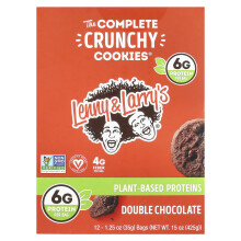 Lenny & Larry's, The Complete Crunchy Cookies, Double Chocolate, 12 Pakettia, 1,25 oz (35 g) Kussakin