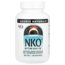 Source Naturals, NKO‚Ñ, Neptune Krill Oil, 500 mg, 120 Softgels