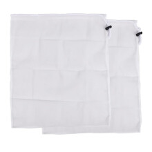 2 Pack Brew Bags -Reusable Mesh Bag for Fruit Cider Grape Wine Press Drawstring Straining Brew in a Bag 38X42cm