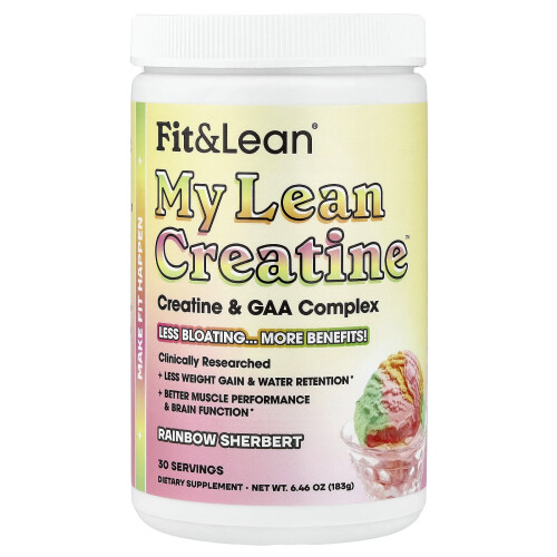 Fit & Lean, My Lean Creatine, Regnbueis, 6,46 oz (183 g)