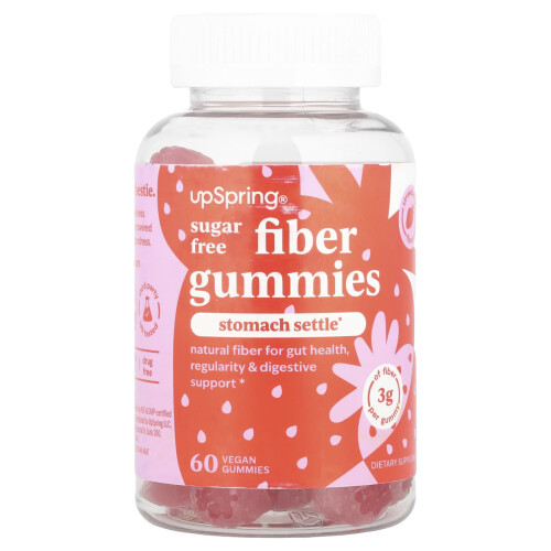 UpSpring, Fiber Γλυκίσματα, Strawberry, 60 Βιολογικά Γλυκίσματα