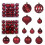 Conjunto de bolas de Natal para enfeite, 48 peças, 1,5, 2,5 e 3 polegadas. 2