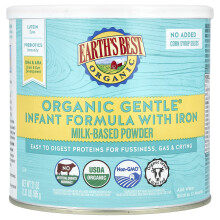 Earth's Best, Organický Jemný Infantní Formula s Železem, Od Narození do 12 Měsíců, 21 oz (595 g)