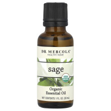 Dr. Mercola, Olej Ekstremalnie Organiczny, Szałwia, 1 oz (30 ml)