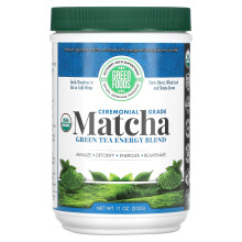 Green Foods, Ceremonial Grade Matcha Groene Thee Energie Blend, 11 oz (312 g)