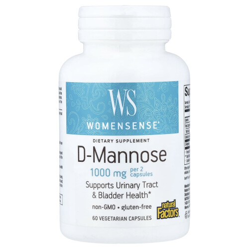 Womensense, D-Mannose, 60 Vegetarische Capsules (500 mg per Capsule)