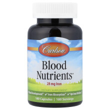 Carlson, Nutrienți Sângeri, 180 Capsule
