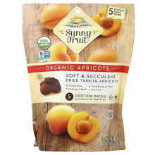 Sunny Fruit, Biologische Droge Apricots, 5 Portion Pakken, 1,76 oz (50 g) Elk
