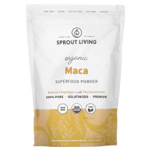 Sprout Living, Biologische Maca, Superfood Poeder, 1 lb (450 g)