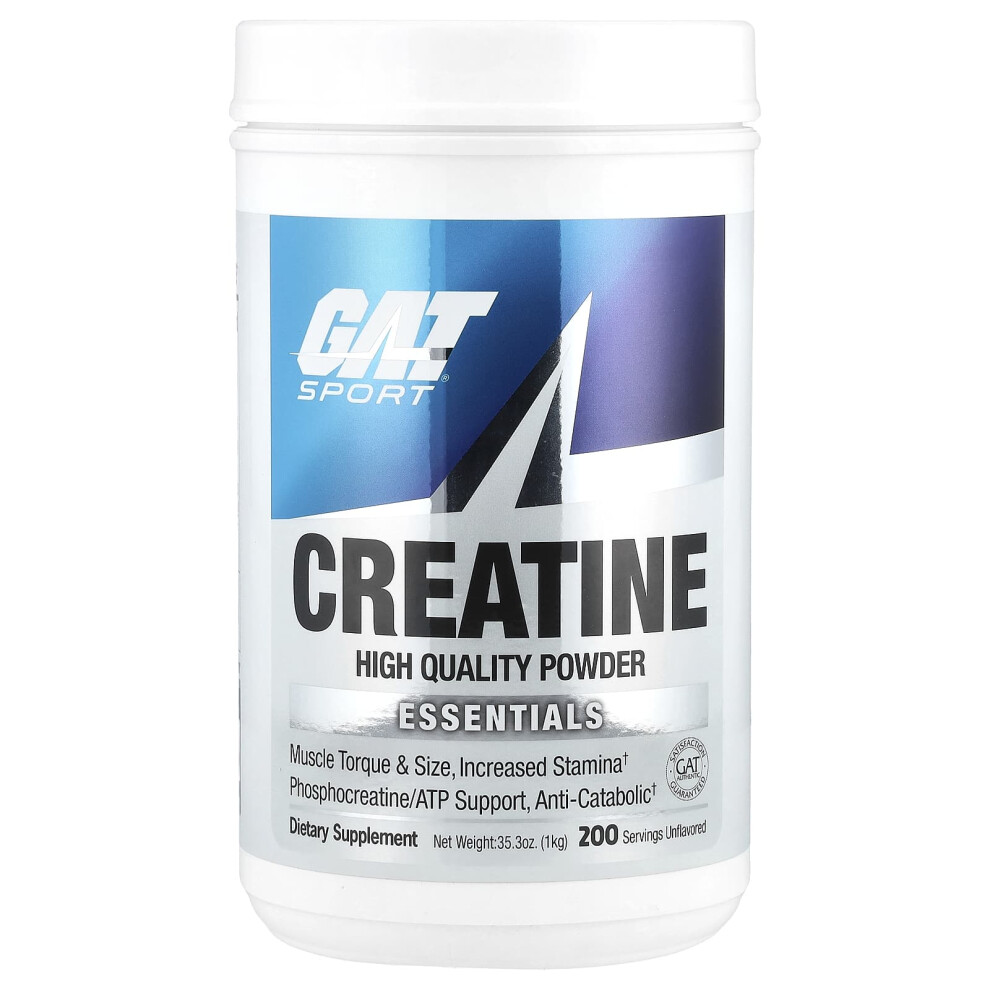 Photos - Creatine GAT Sport  1kg â Pharmaceutical Quality Powder  (200 Servings, Unflavoured)