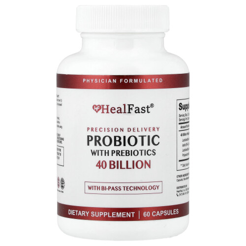 HealFast, Probiótico com Prébióticos, 60 Cápsulas
