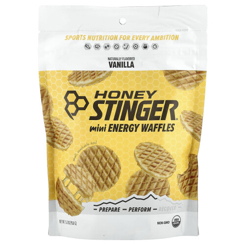 Mini Energy Waffles, Vanilla, 5,3 oz (150 g)