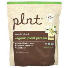 Plnt, Organic Plant Protein, Vanille, 2,51 lbs (1.140 g)