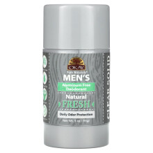 Okay Pure Naturals, Mannen Aluminiumvrij Deodorant, Fris, 3 oz (85 g)
