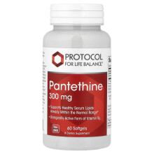 Protocol for Life Balance, Pantethine, 300 mg, 60 Capsule moale