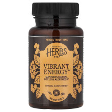 Herbs Etc., Vibrant Energy, 30 Pehmolevytabletti
