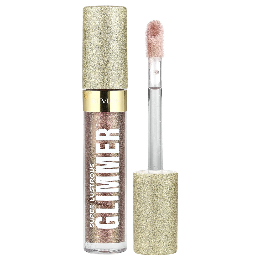 Photos - Facial / Body Cleansing Product Revlon , Super Lustrous Glimmer Gloss, 004 Happy Hour, 0.13 fl oz  (3.8 ml)
