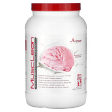 Metabolic Nutrition, MuscLean, Lean Muscle Weight Gainer, Strawberry Milkshake, 2,5 lb