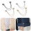 ruhuadgb Magnetic Button Clip,phoe 2Pcs Multi-Function Magnetic Clothing Magnet Pin Black 4