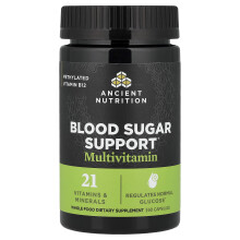 Ancient Nutrition, Blodsockerstödjande multivitamin, 60 kapslar