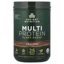 Ancient Nutrition, Multi Protein, Plantbaserad, Choklad, 1,29 lb (587 g)