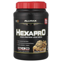 ALLMAX, Hexapro, Pasto Magro con Alta Quantità di Proteine, Cioccolato e Arachidi, 2 lbs (907 g)