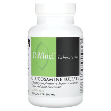 DaVinci Laboratories of Vermont, Sulfat Glukozaminy, 500 mg, 120 Capsułek