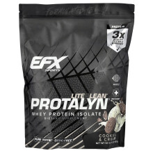 EFX Sports, Protalyn Växtproteinisolat, Cookies & Cream, 2 lb (907 g)