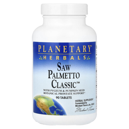 Planetary Herbals, Palmeira de Saw Clássico, 90 Comprimidos